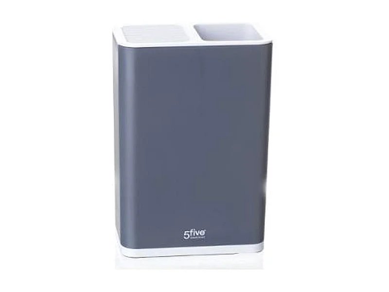 Porte Ustensiles & Bloc Couteaux "Néo" 23cm Gris