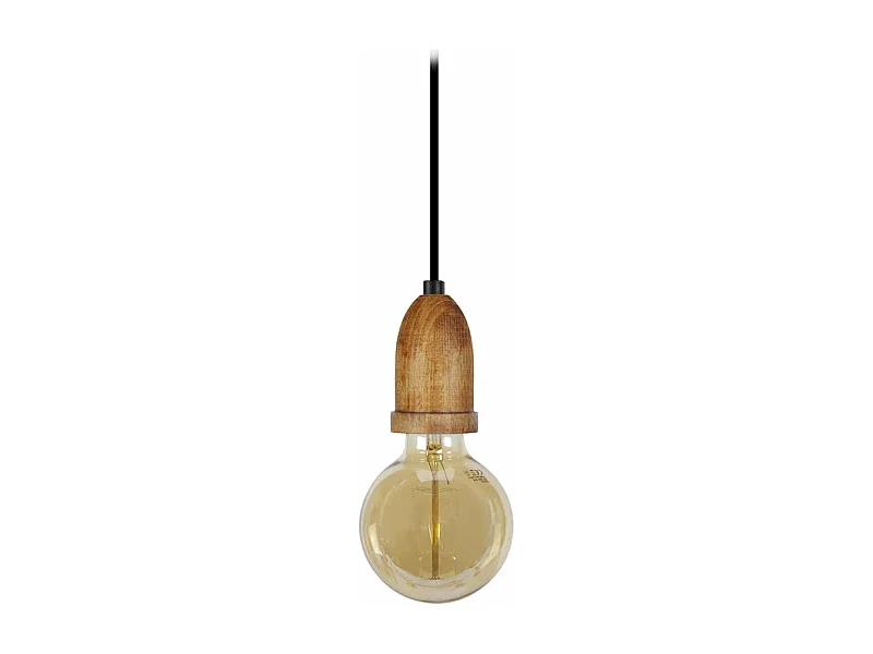 Suspensão TOSEL  LI  lâmpada decorativa cônico amarelo natural D9,5 x  H80  cm