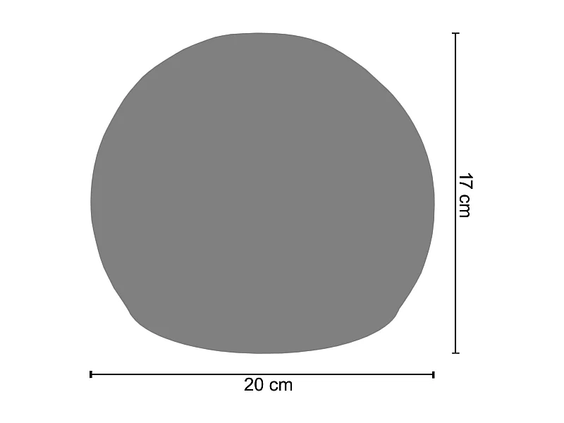 Pantalla TOSEL ,metal,Rojo,A80xD4,5xP4,5cm