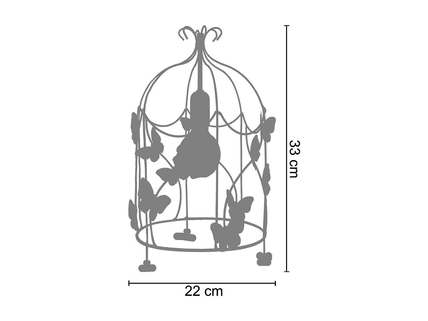 Lustre TOSEL PROVENÇALE lâmpada decorativa braço marfim D70 x  H90  cm