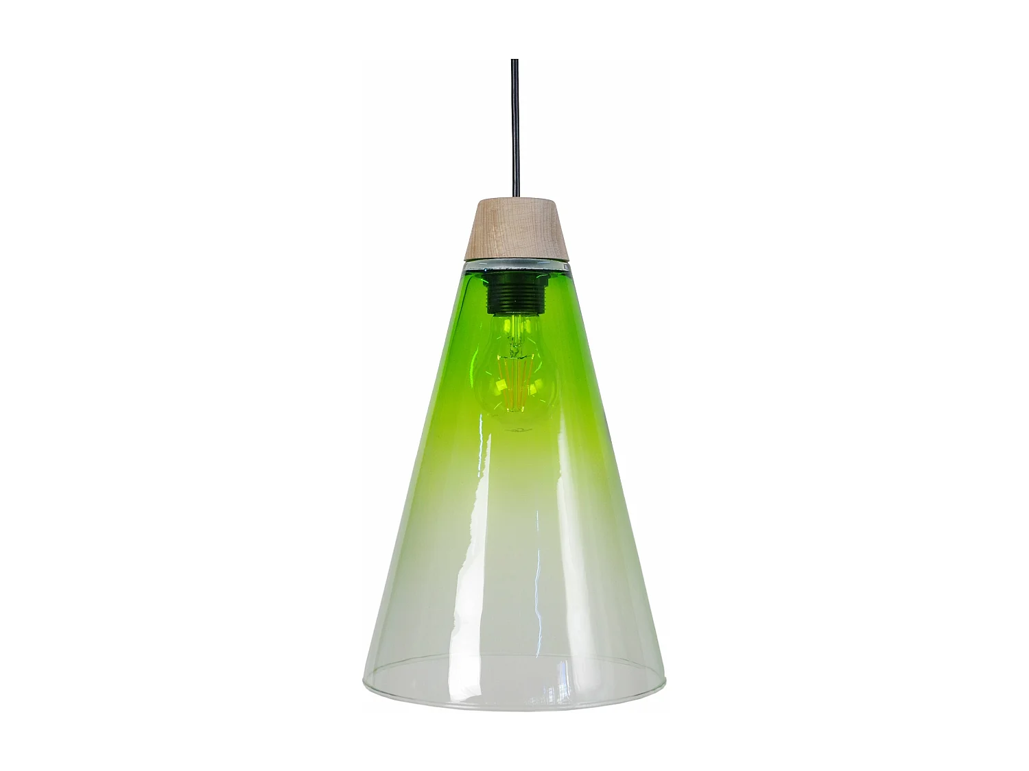 Suspensão TOSEL  KONE V metal conjunto preto D40 x  H90  cm