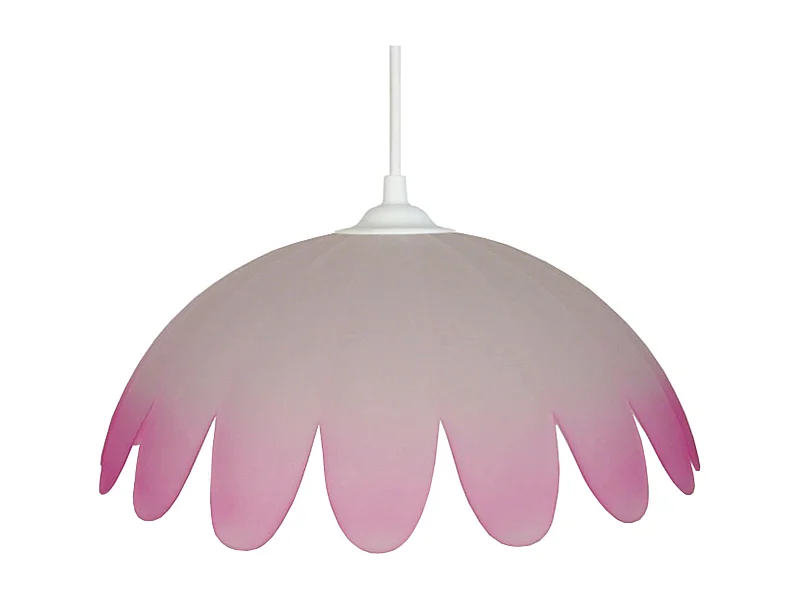 Suspensão TOSEL  PETALI vidro cúpula cetim D45 x  H74  cm