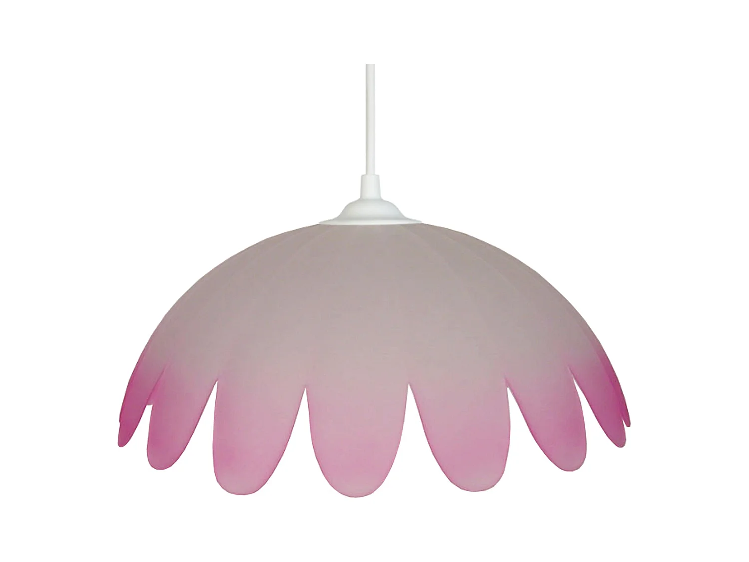 Suspension TOSEL ,verre,Rose ,H70xD29x P29cm