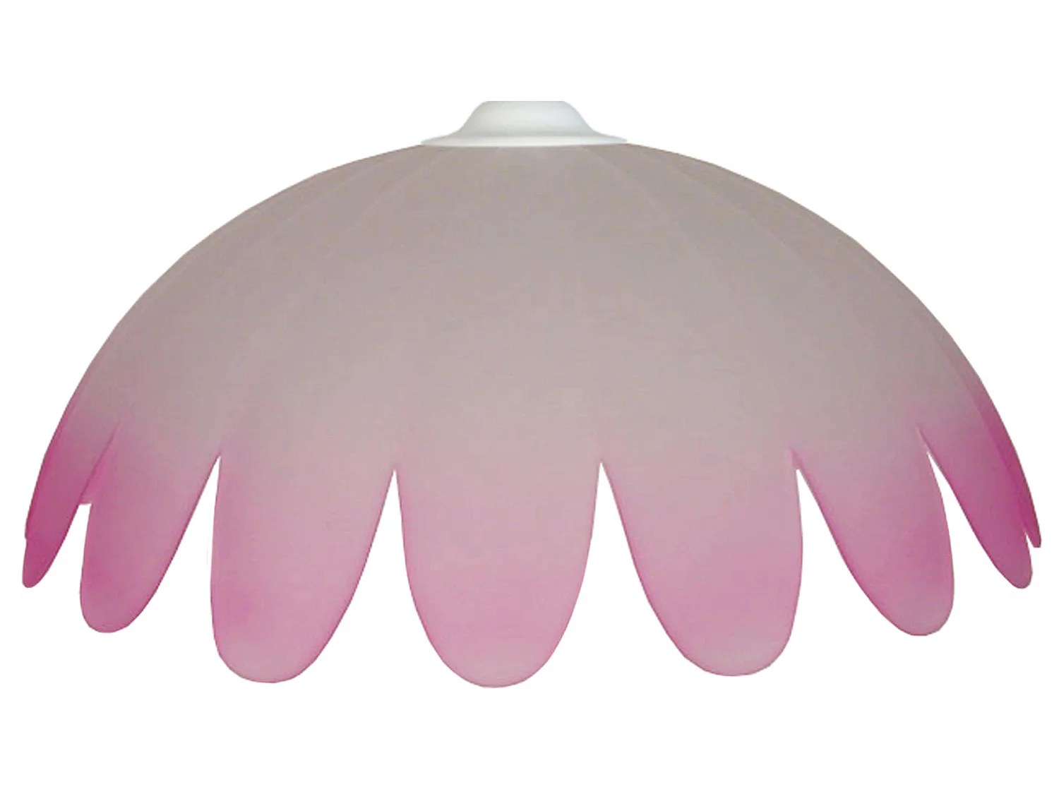 Lampadario a sospensione  vetro cupola  BETINA bianco  rosa D'29 cm