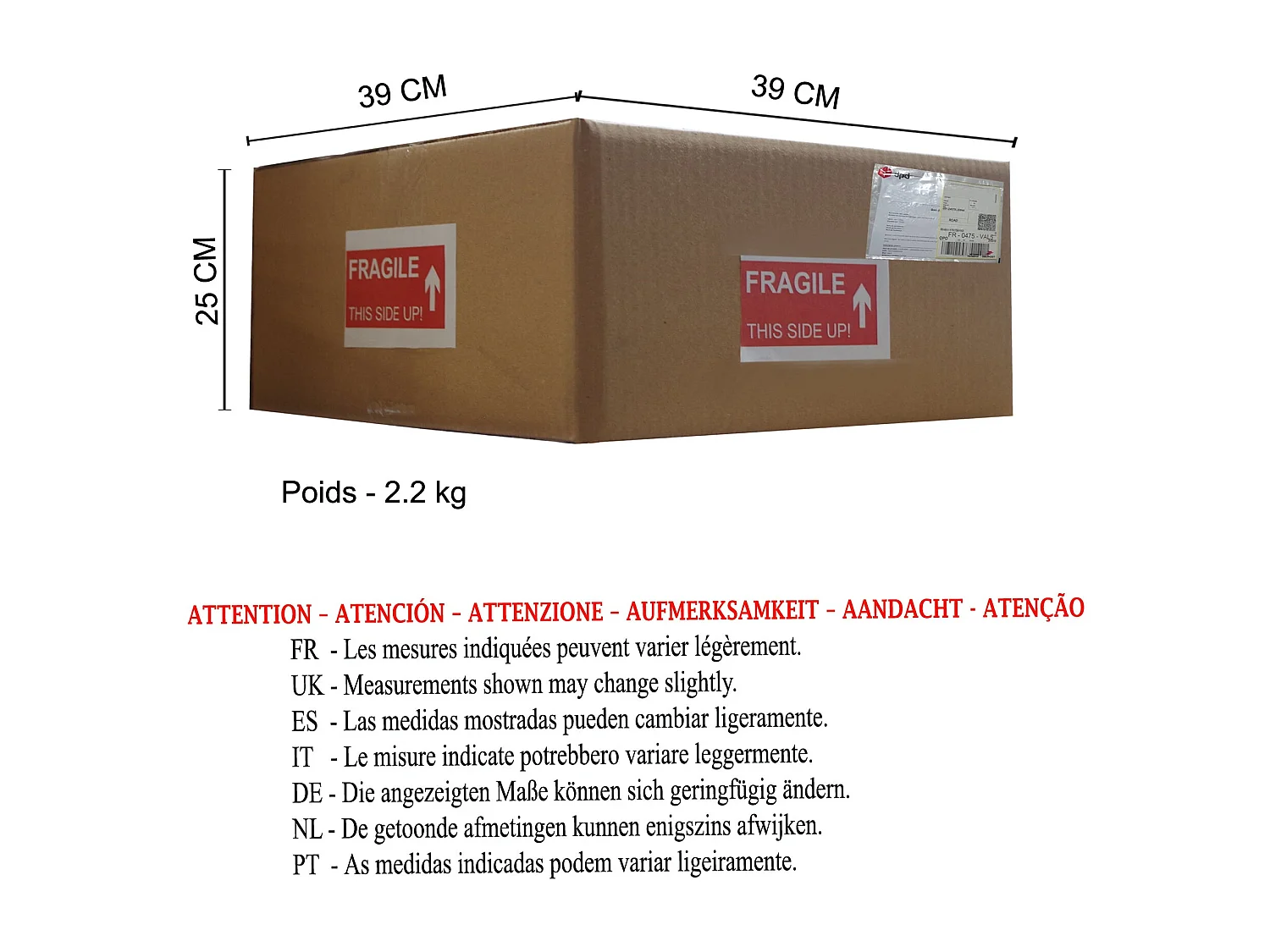 Suspension TOSEL ,verre,Blanc ,H70xD29xP29 cm