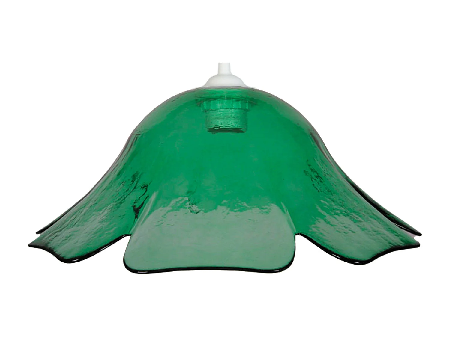 Suspension TOSEL ,verre,Blanc ,H80x D 35xP35cm