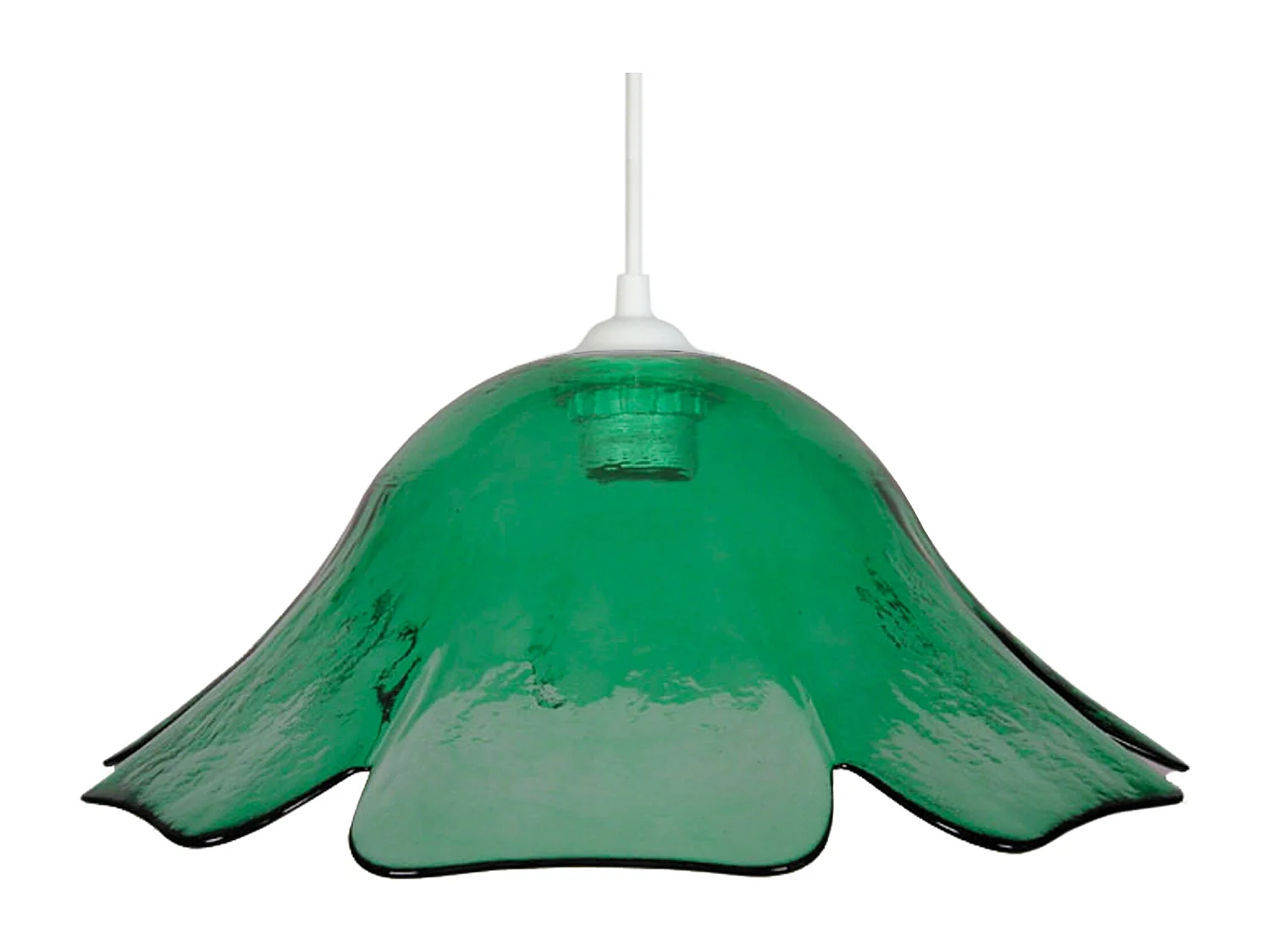 Suspensión  TOSEL ,vidrio,Blanco,A80x D 35xP35cm