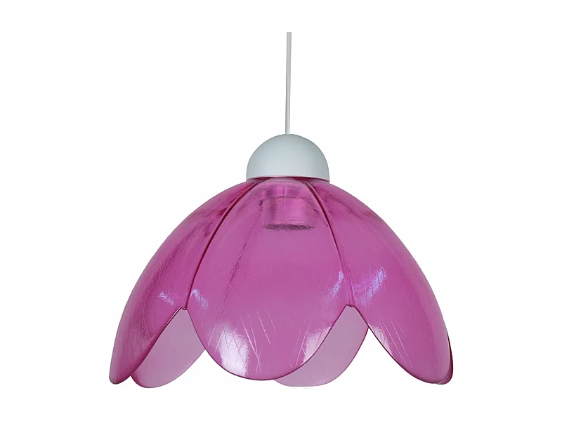 Suspensión  TOSEL ,vidrio,Rosa ,A75xD25xP25cm