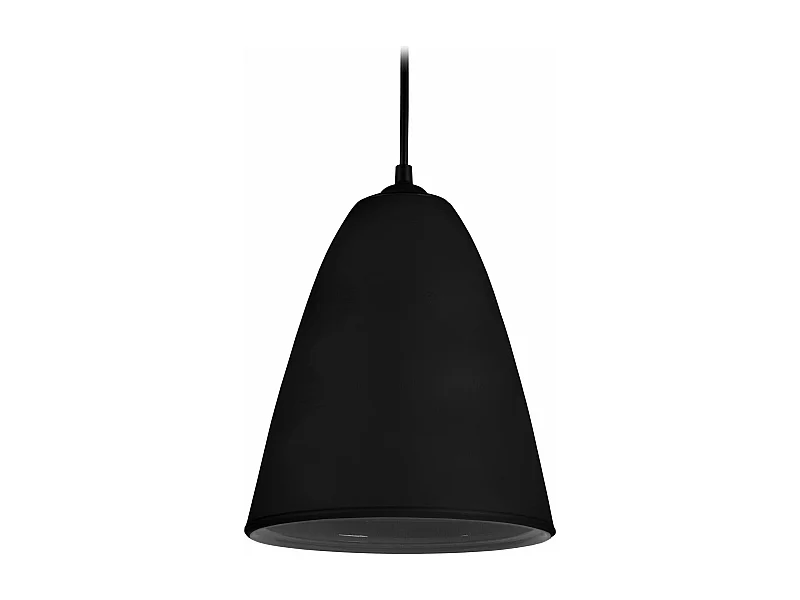 Suspension, conique verre  noir 80 cm.