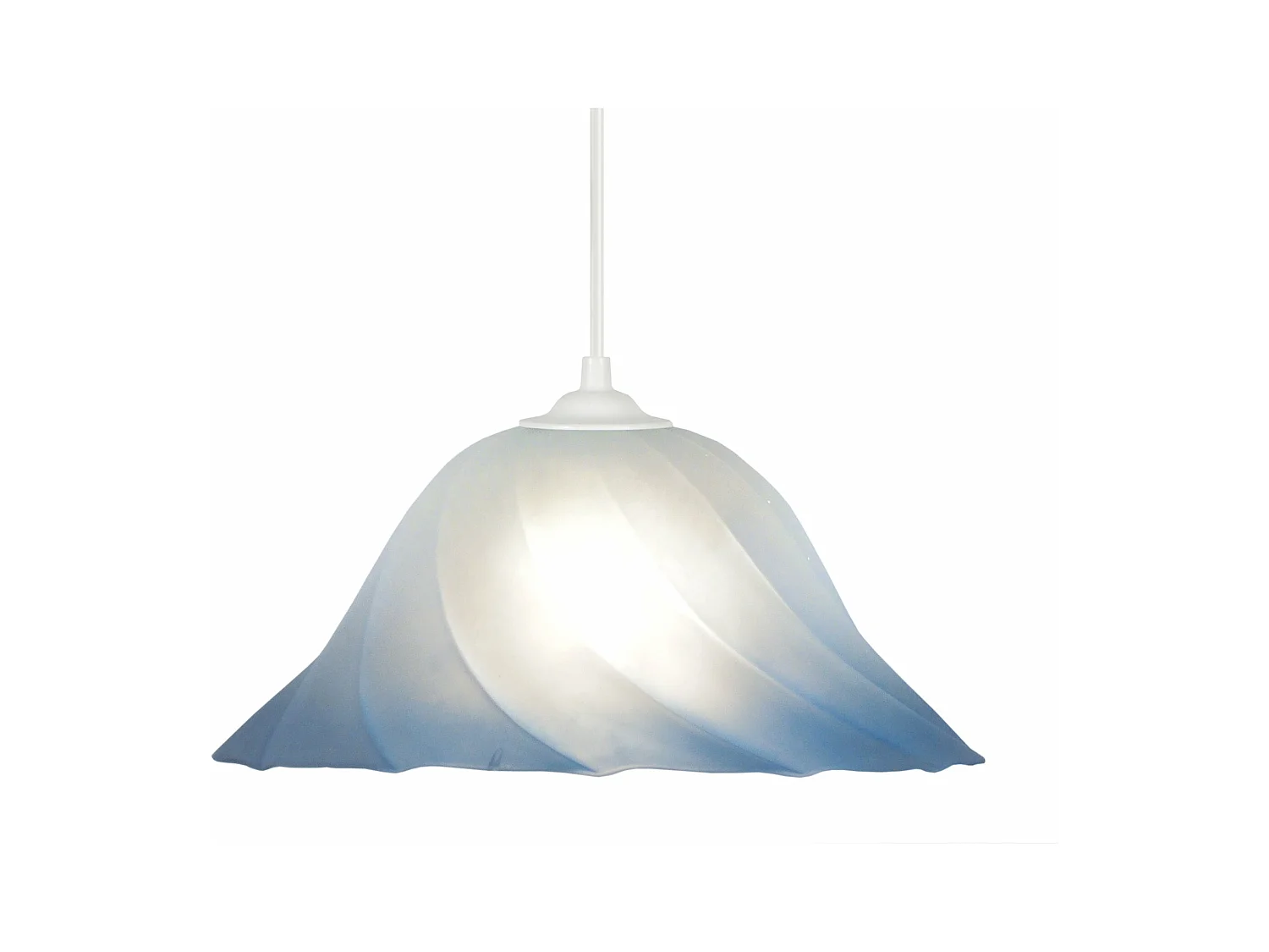 Suspension TOSEL ,verre,Bleu,H70xD29xP29 cm