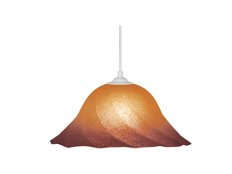 Suspensão TOSEL  SPIRAL metal geométrico rosa D18 x  H90  cm