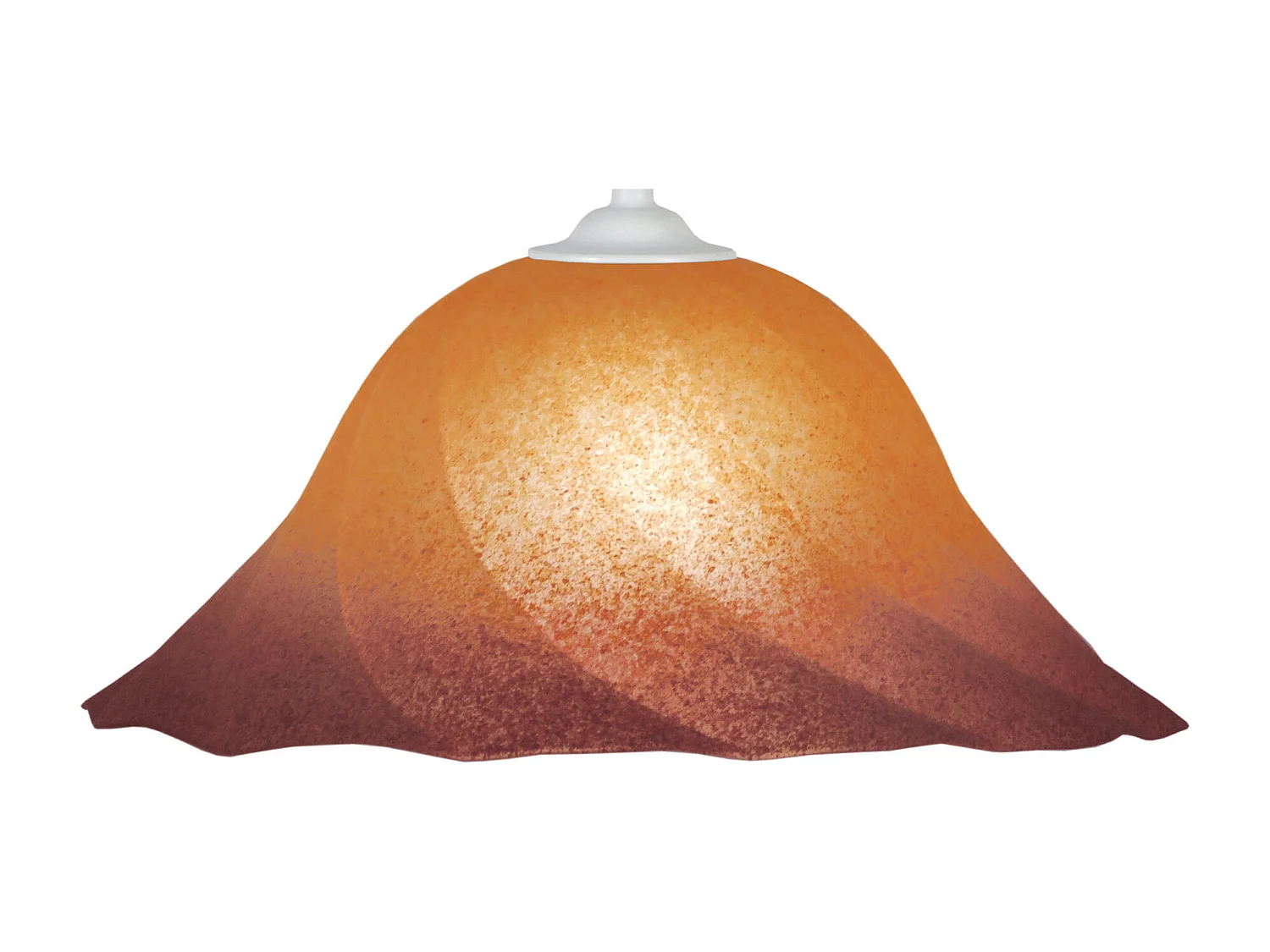 Suspension TOSEL ,verre,beige,H70xD29xP29cm