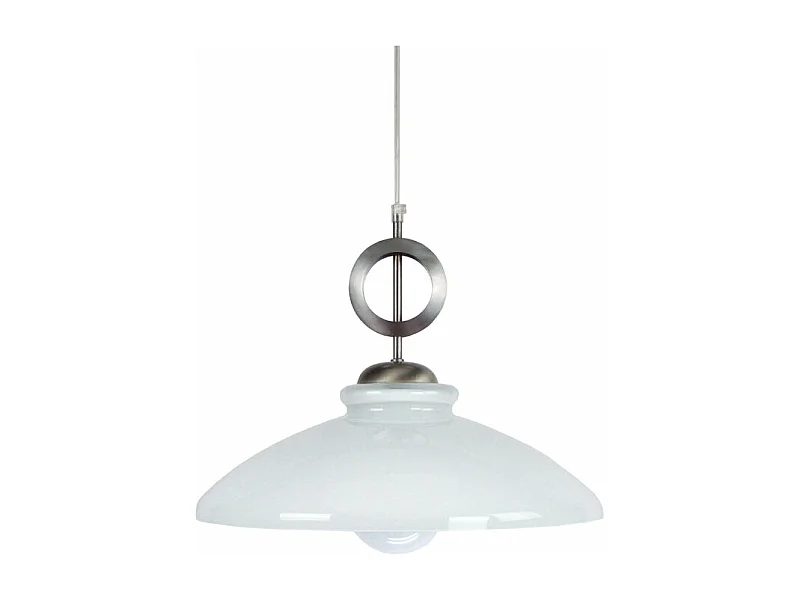 Suspensão TOSEL  DAIZY vidro cúpula laranja D20 x  H70  cm