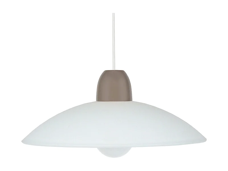 Suspensão TOSEL  GRENOBLE metal cúpula preto D27 x  H70  cm