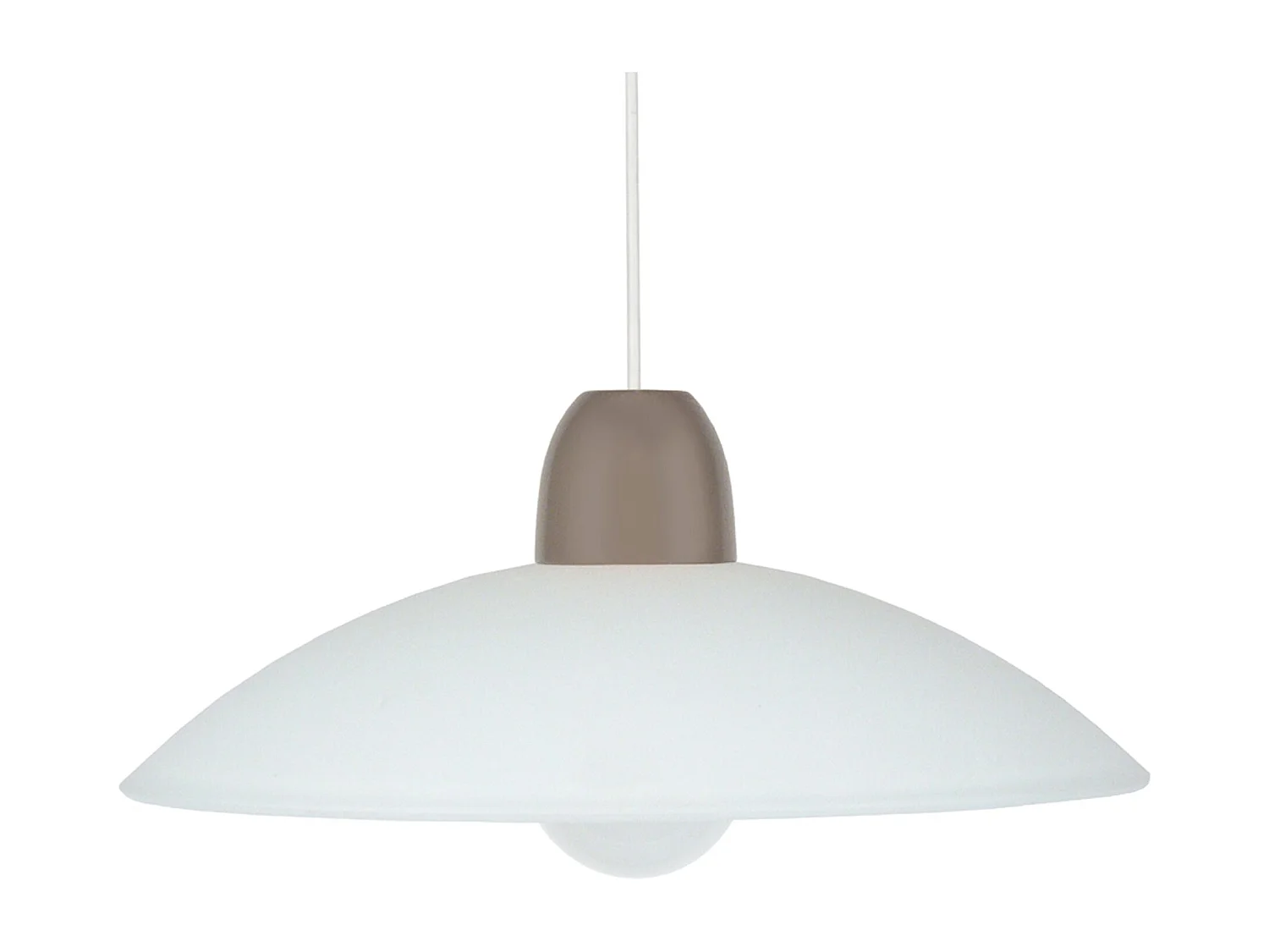 Suspensão TOSEL  GRENOBLE metal cúpula preto D27 x  H70  cm