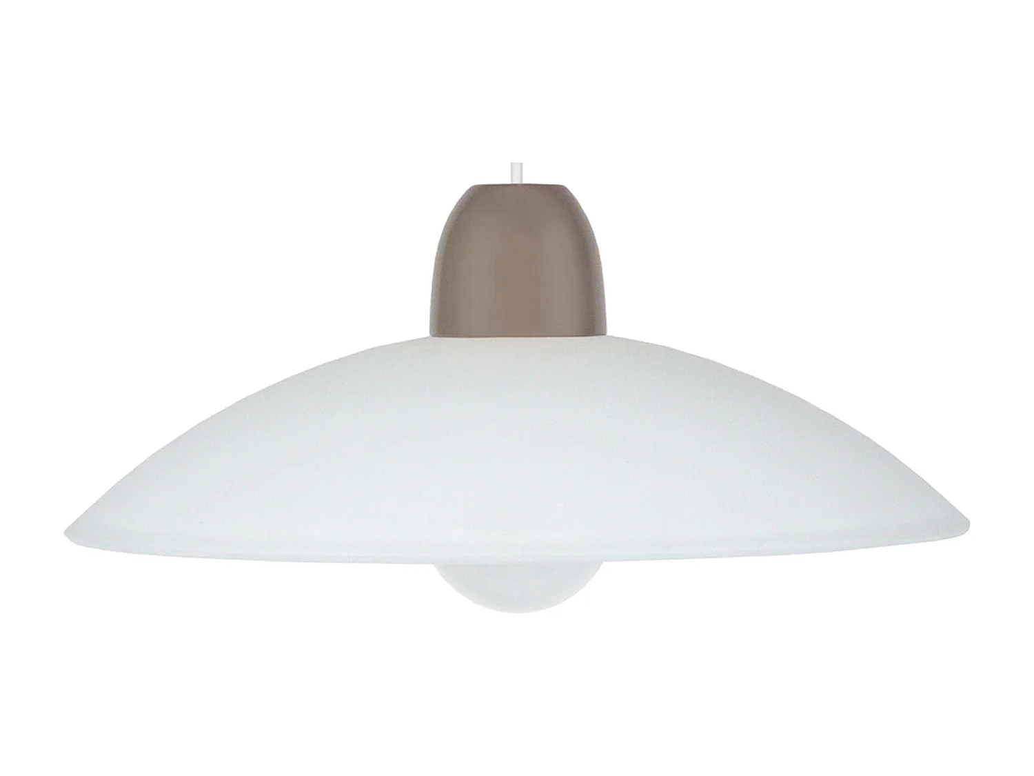 Suspensão TOSEL  GRENOBLE metal cúpula preto D27 x  H70  cm