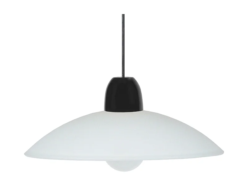 Suspensão TOSEL  GRENOBLE metal cúpula laranja D40 x  H110  cm