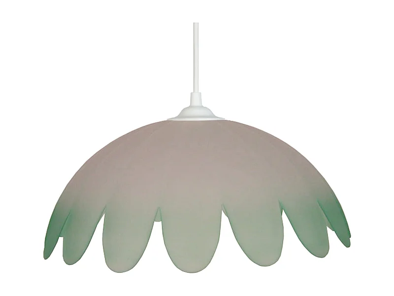 Suspensão TOSEL  PETALI vidro cúpula cetim D45 x  H74  cm