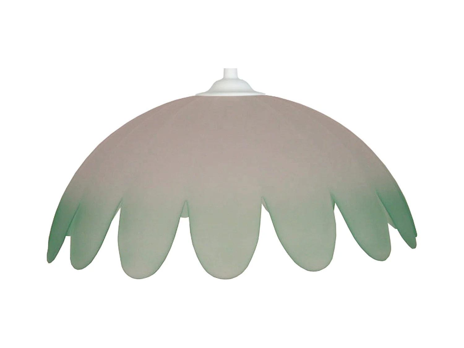 Suspensión  TOSEL , vidrio,Blanco,A80xD35xP 35cm