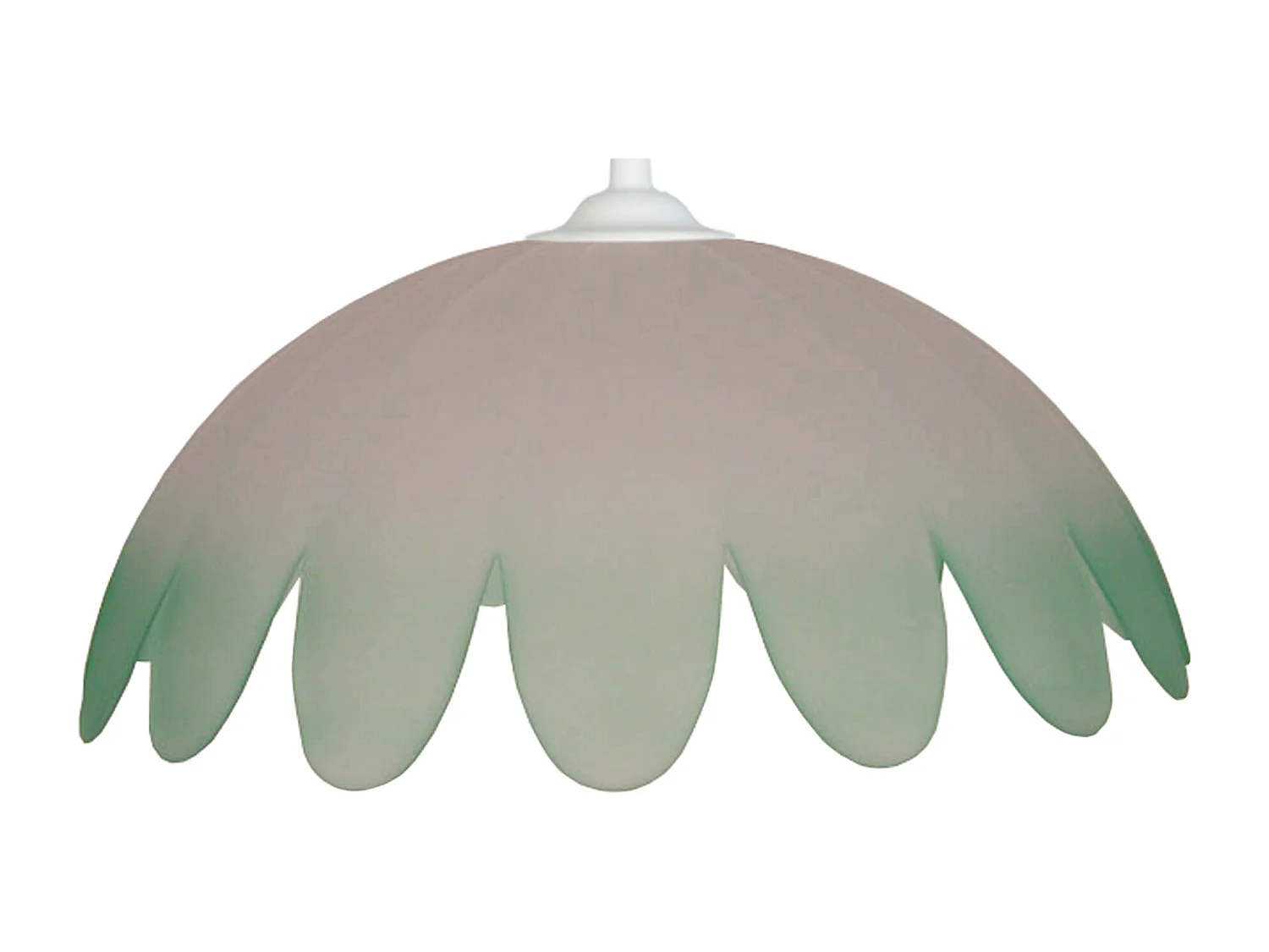 Suspensión  TOSEL , vidrio,Blanco,A80xD35xP 35cm