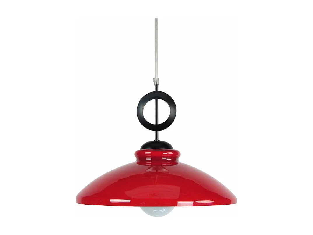 Suspensão TOSEL  DAIZY metal cônico azul D33 x  H80  cm