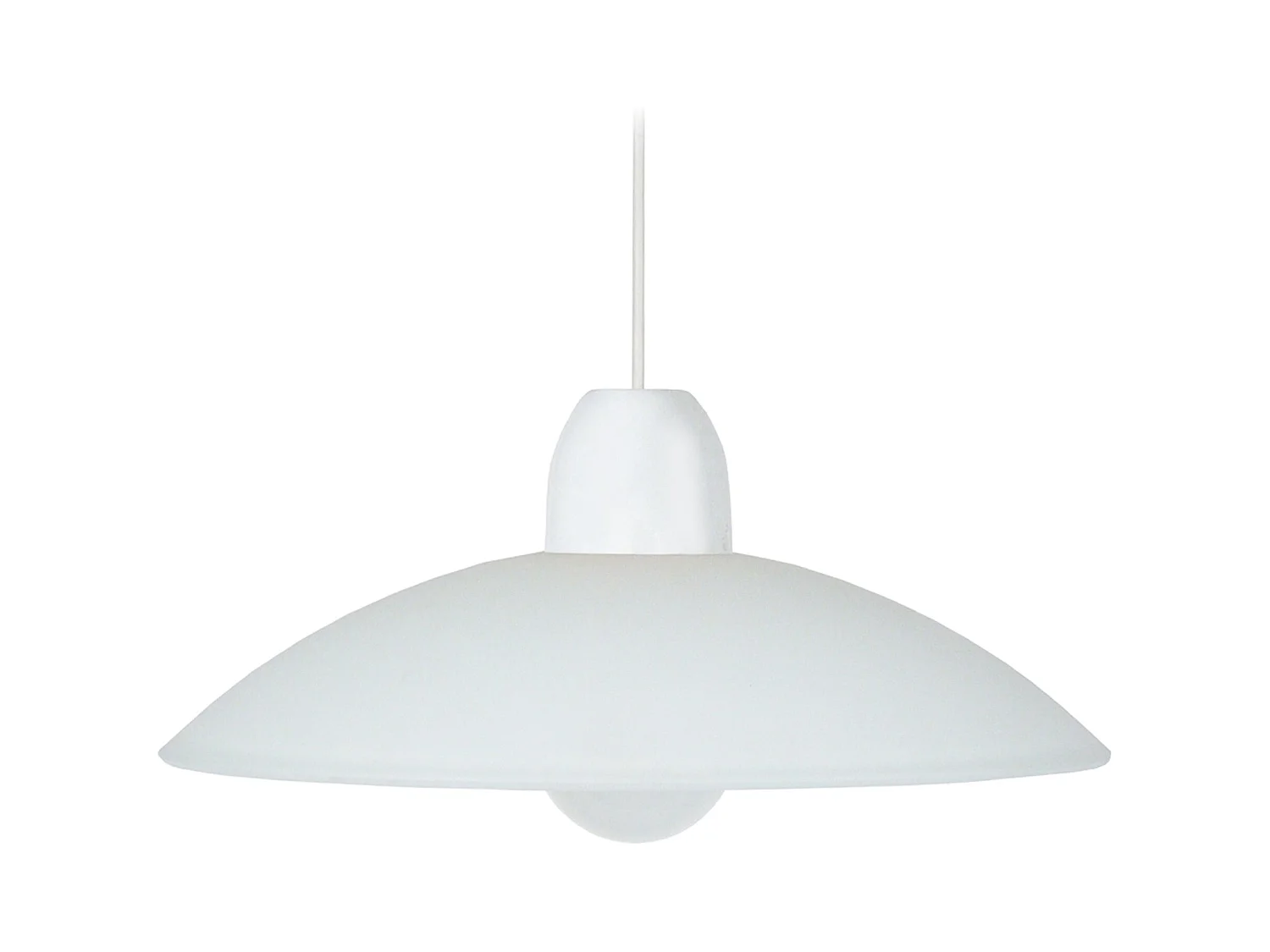 Suspension TOSEL ,verre,Blanc ,H70xD42x P 42cm