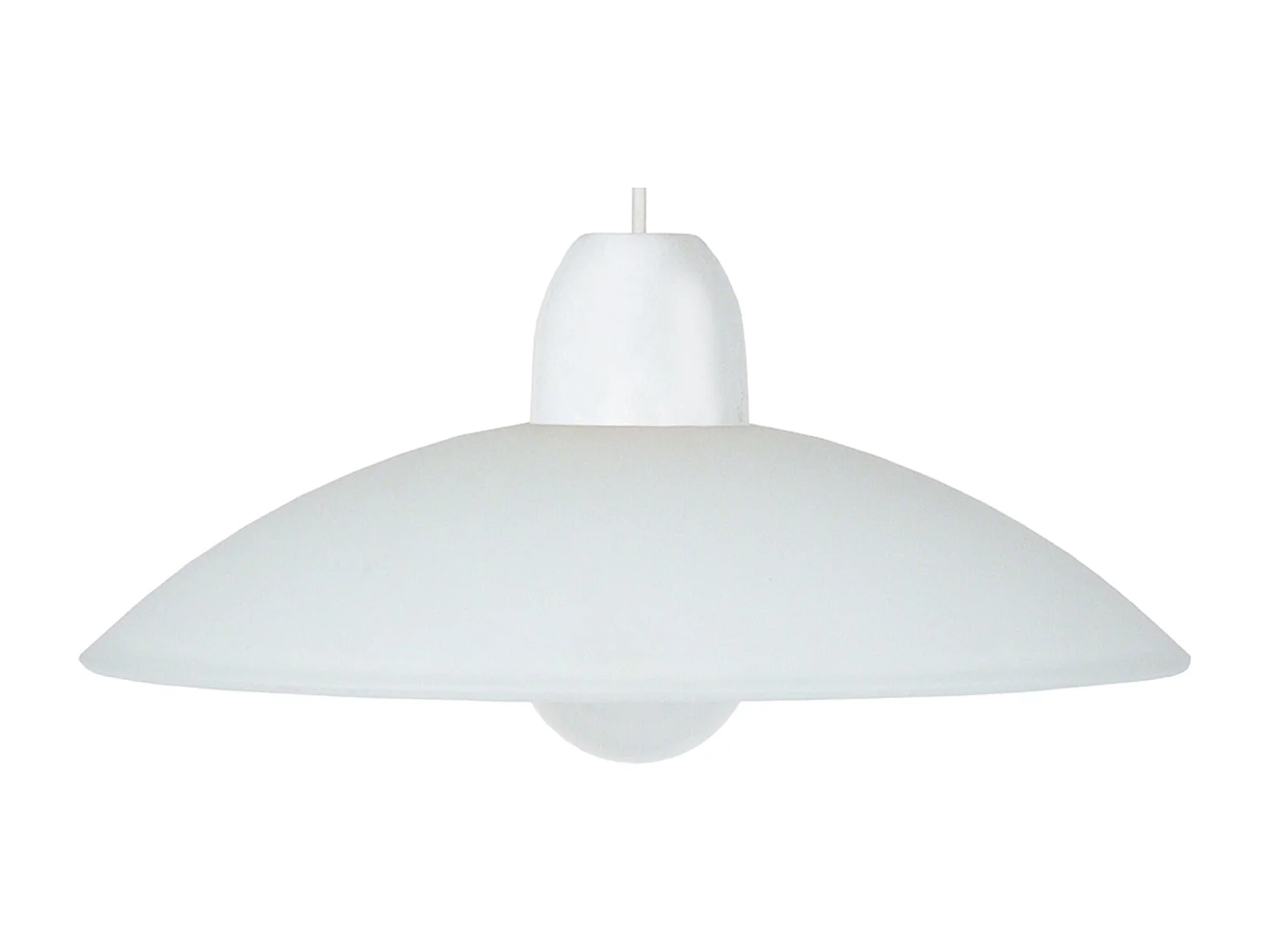 Suspension TOSEL ,verre,Blanc ,H70xD42x P 42cm