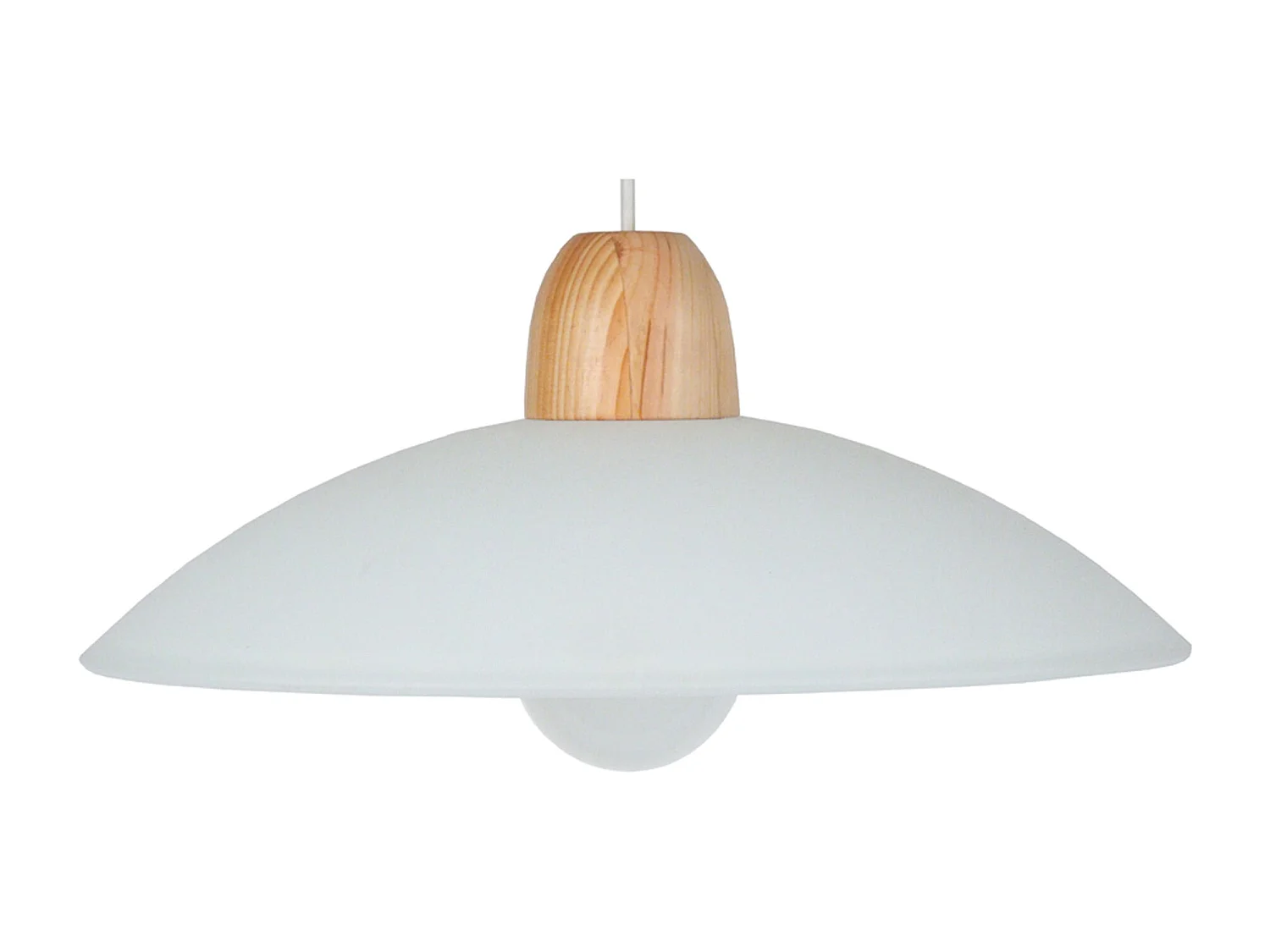 Suspensão TOSEL  GRENOBLE metal cúpula marfim D27 x  H70  cm