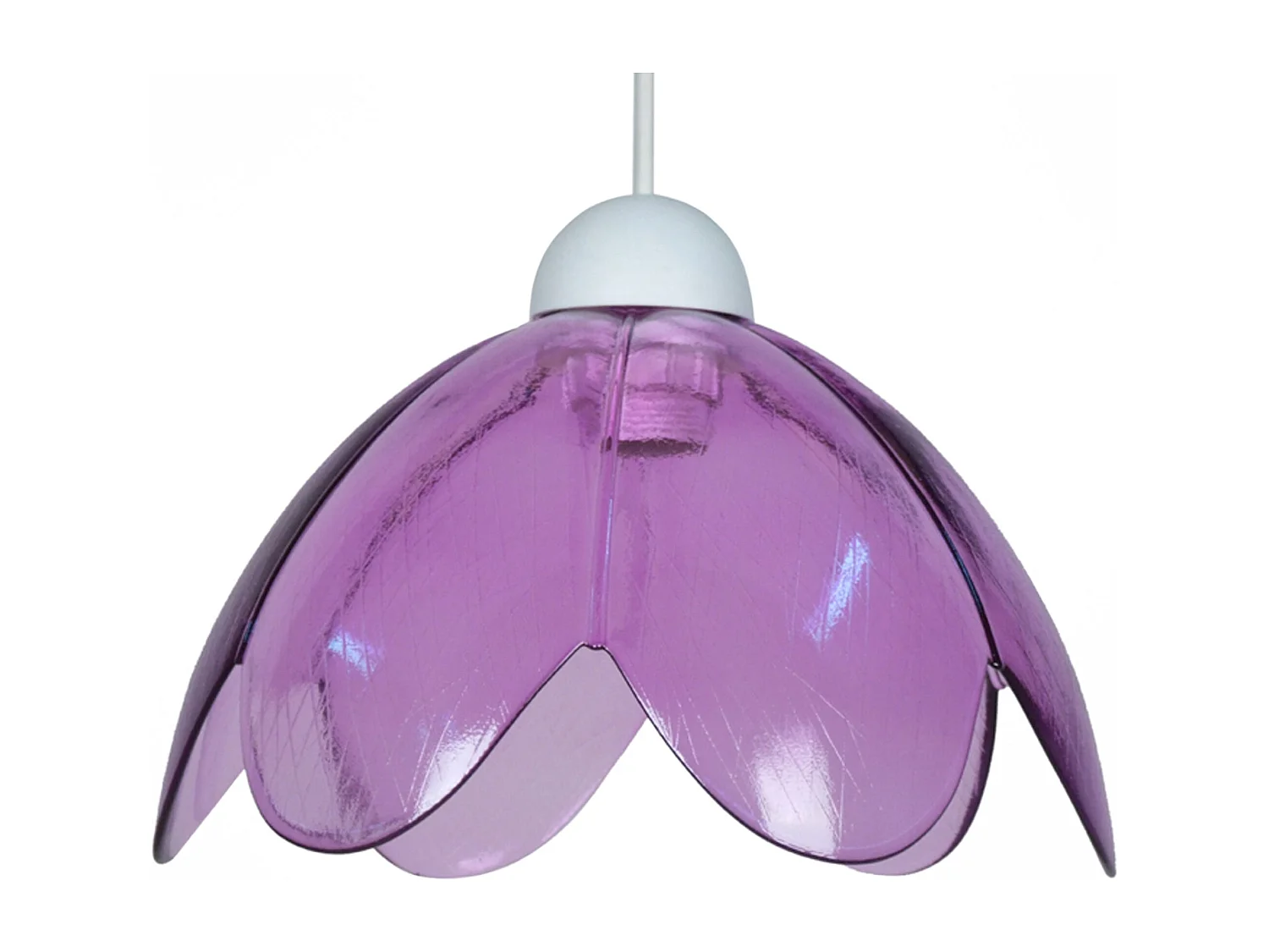 Suspension TOSEL ,verre,Violet ,H75xD25xP25cm