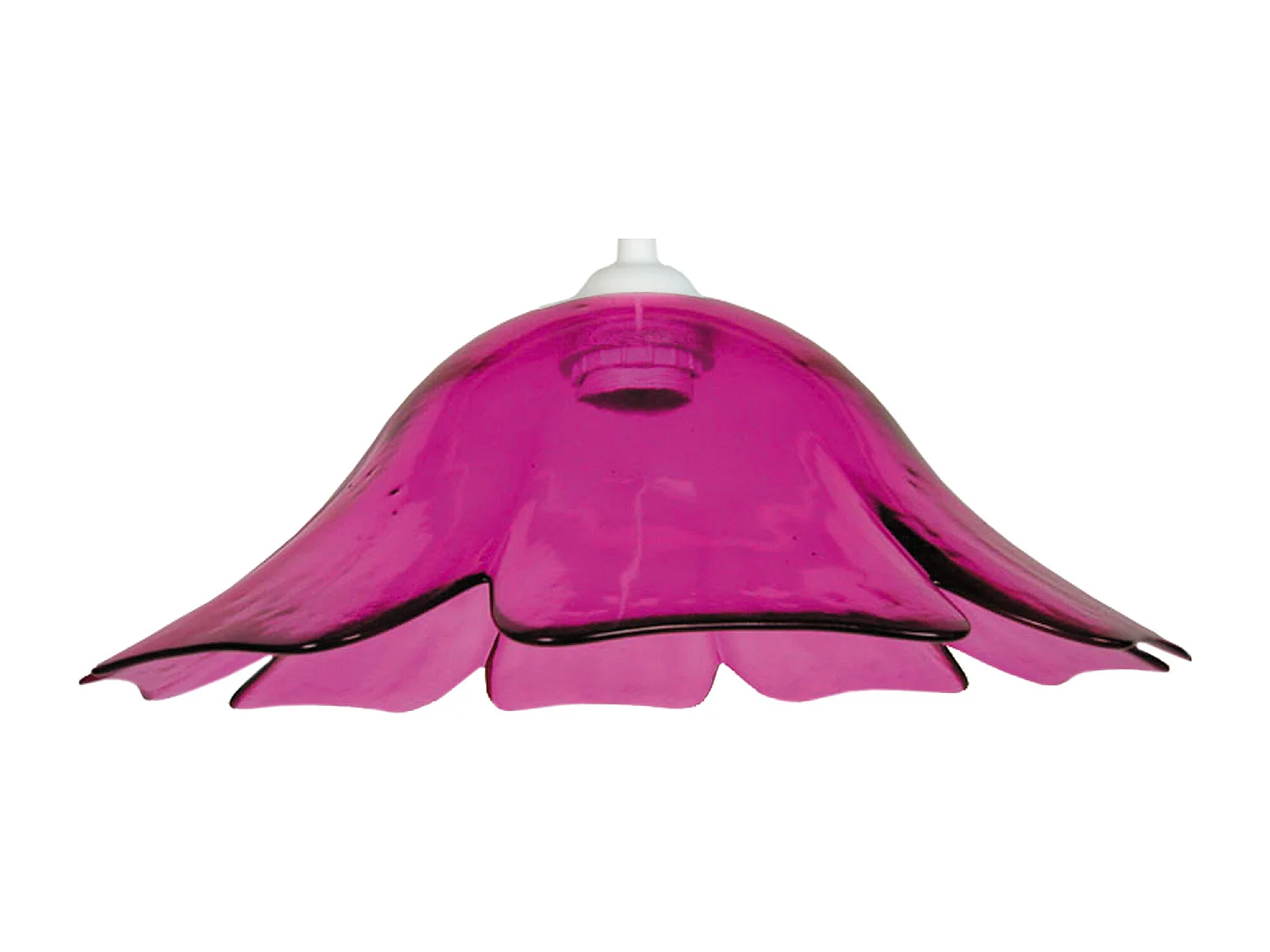 Suspension TOSEL ,verre,Rose ,H80xD35x P35cm