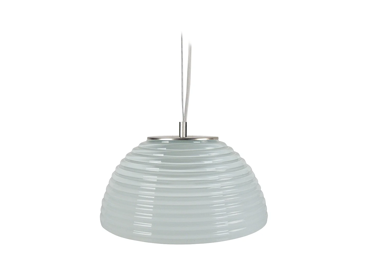Suspensión  TOSEL ,vidrio,Blanco,A77xD36xP 36cm