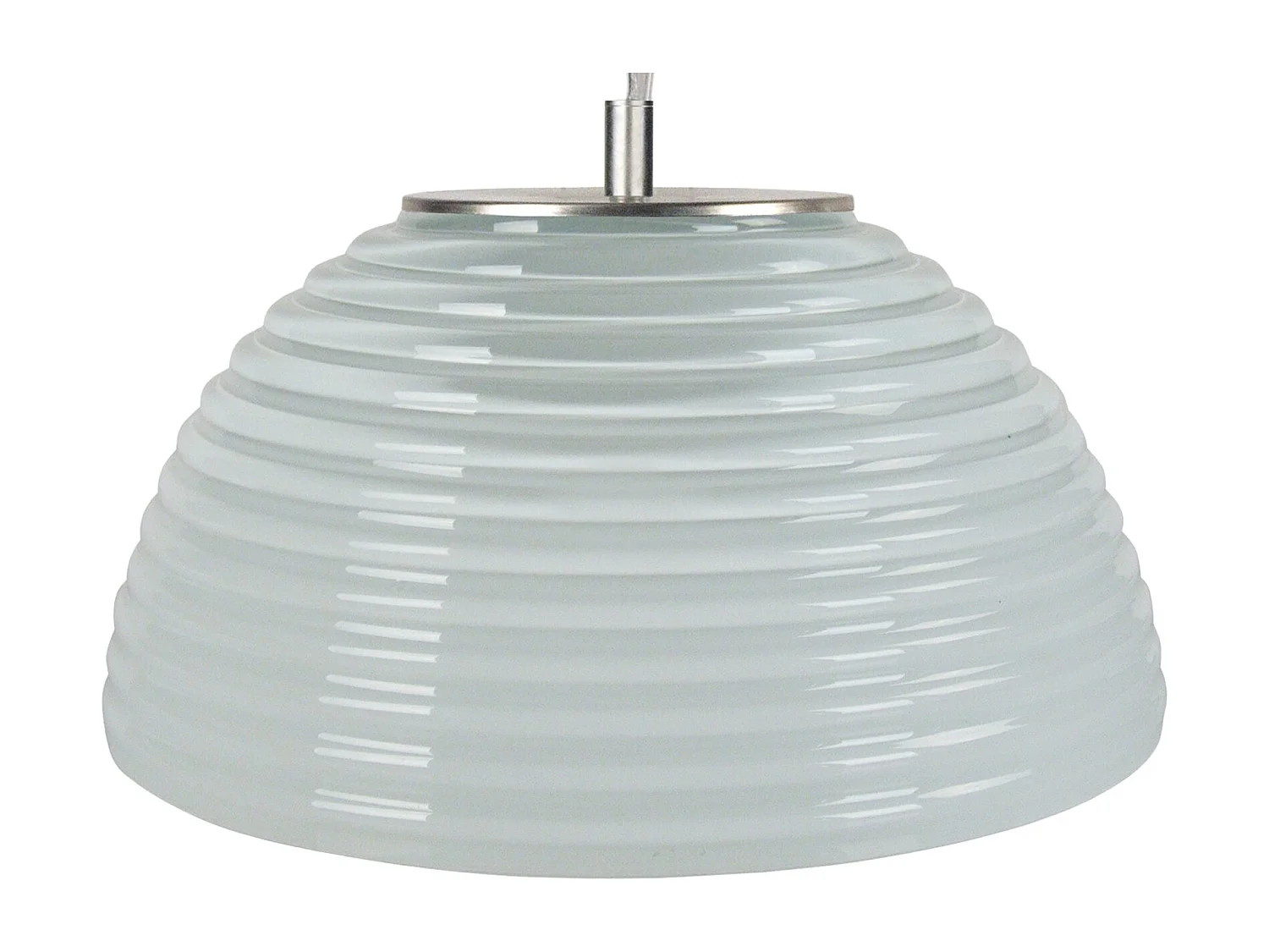 Suspension TOSEL ,verre,Blanc ,H77xD36xP 36cm