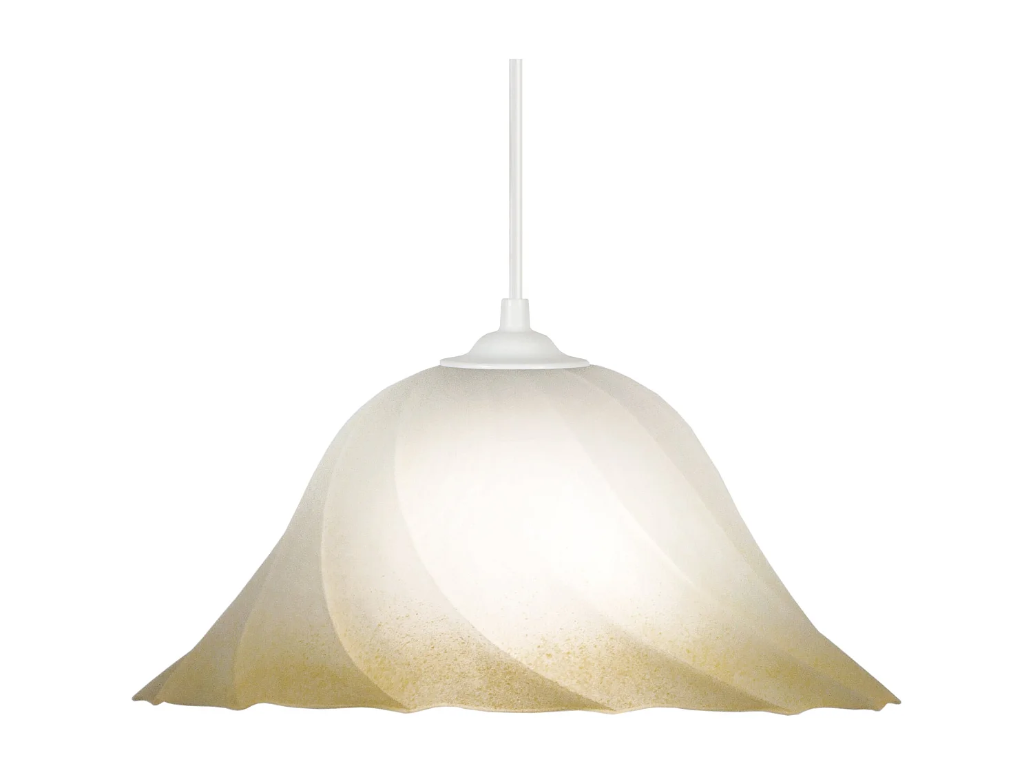 Suspensão TOSEL  SPIRAL metal geométrico castanho D25 x  H85  cm