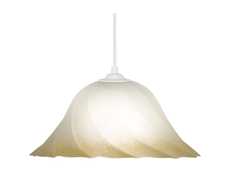 Suspension TOSEL ,verre,Jaune ,H70xD29xP29 cm