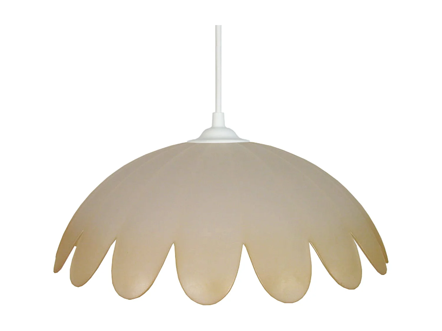 Suspensão TOSEL  PETALI vidro Sino azul D13 x  H80  cm