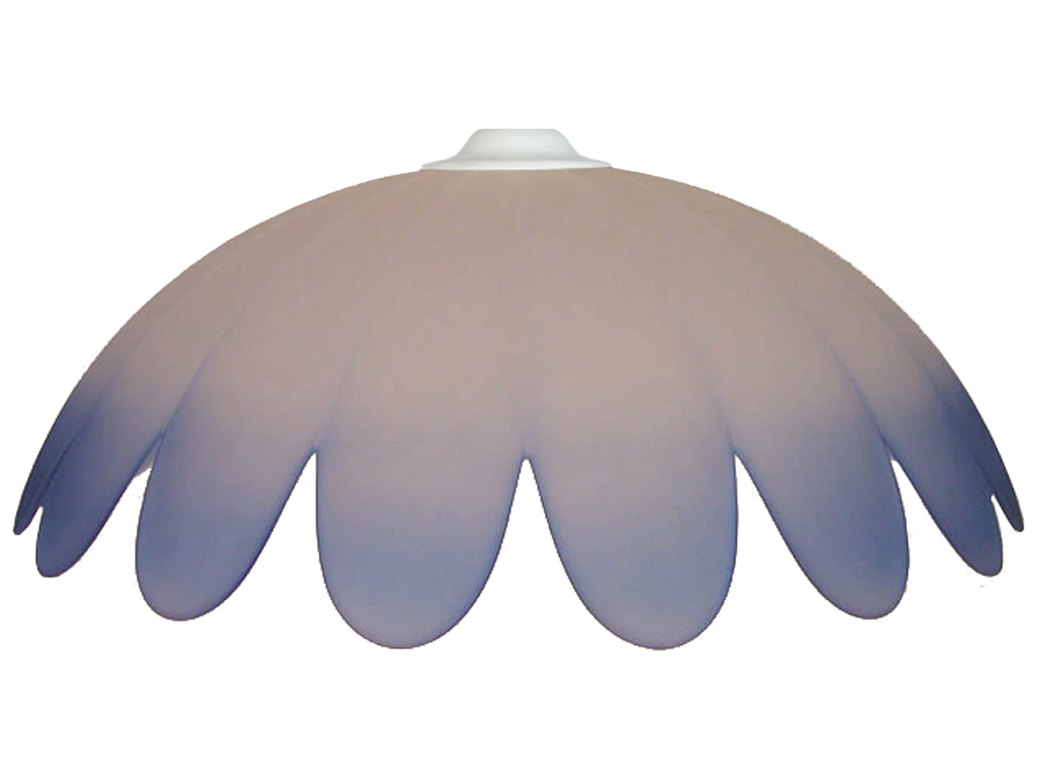 Lampadario a sospensione  vetro cupola  BETINA bianco  blu D'29 cm