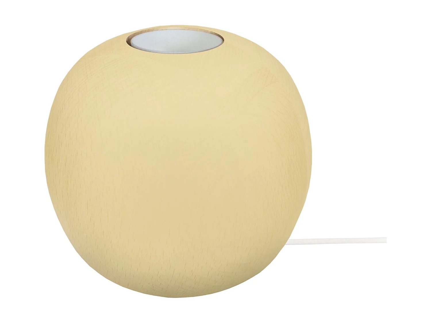 Base da lâmpada TOSEL BOULE madeira globo amarelo D11 x  H10  cm
