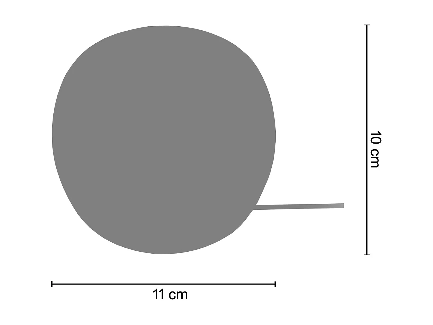 Base da lâmpada TOSEL BOULE madeira globo amarelo D11 x  H10  cm
