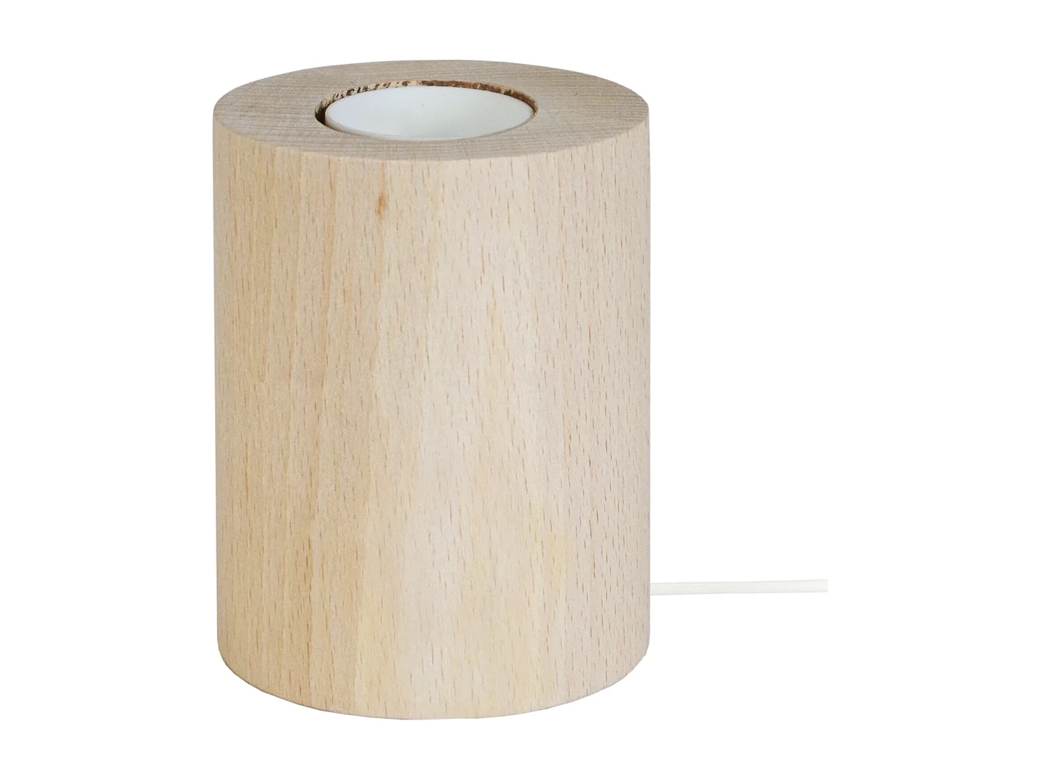 Base da lâmpada TOSEL CYLINDRE madeira cilindro natural D8 x  H10,5  cm