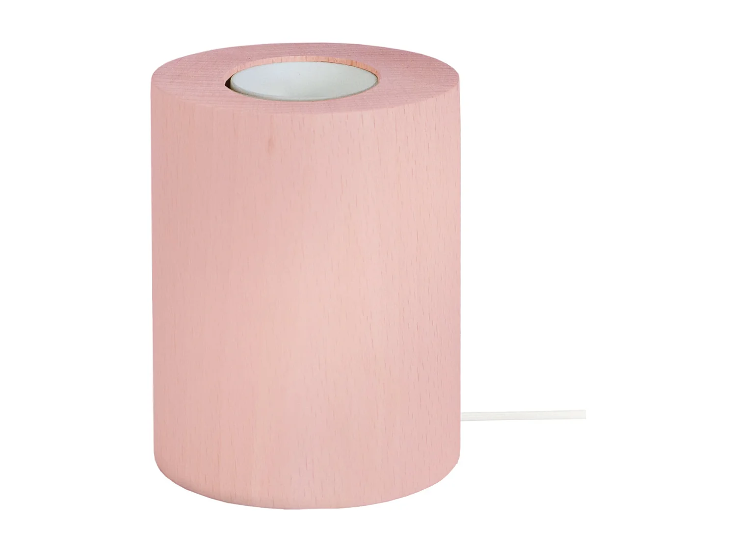 Base da lâmpada TOSEL CYLINDRE madeira cilindro rosa D8 x  H10,5  cm