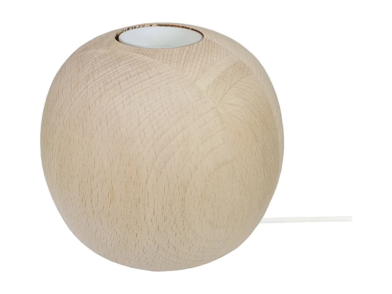 Lámpara de noche TOSEL ,madera,natural,A10xD11xP11cm
