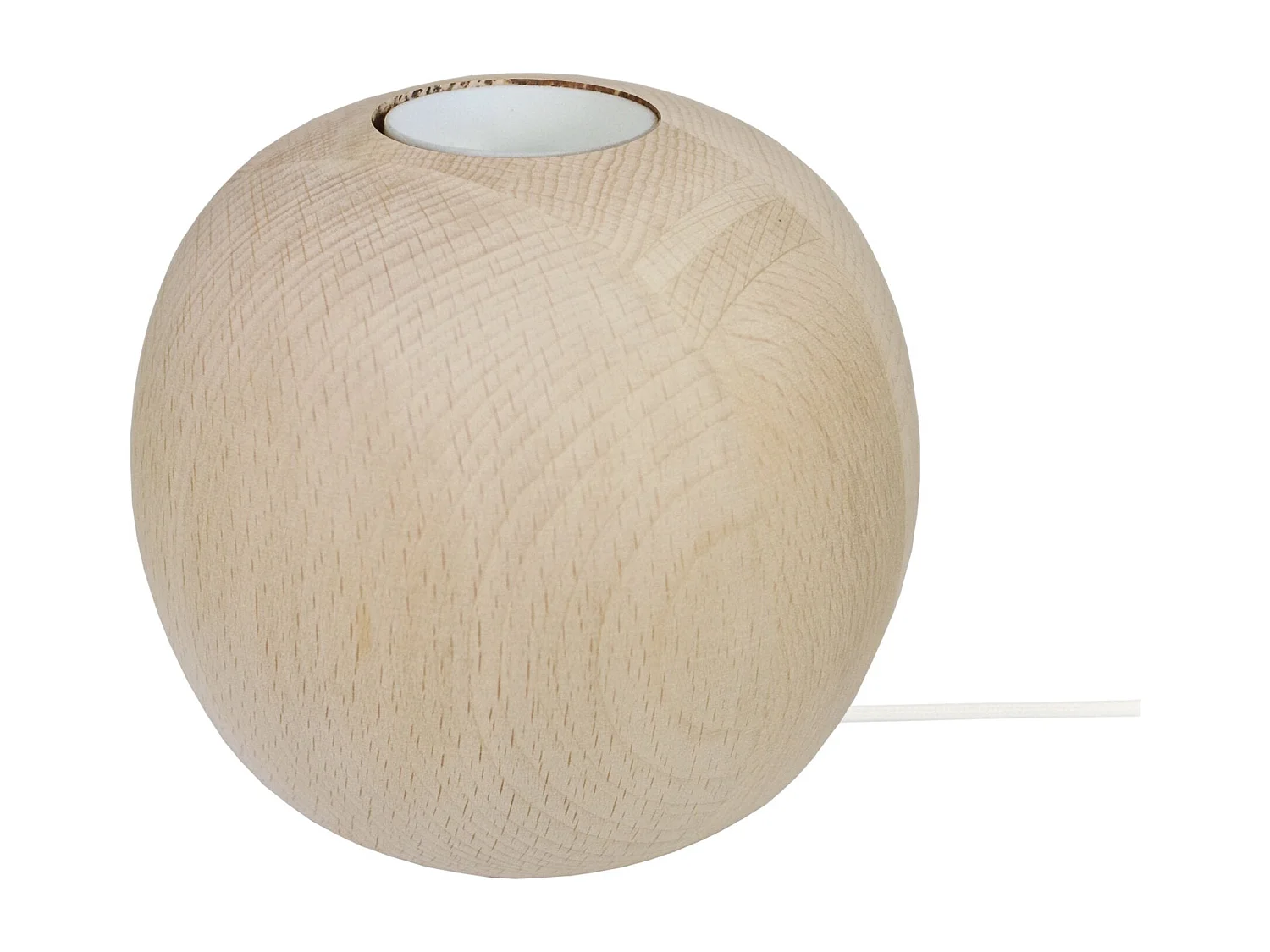Base da lâmpada TOSEL BOULE  madeira globo natural D11 x  H10  cm