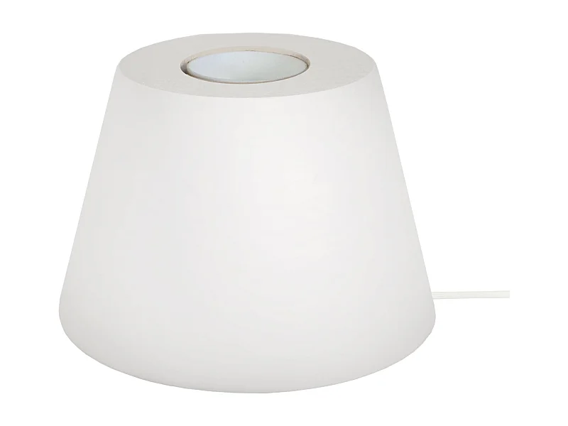 Lampe de Chevet TOSEL ,bois,Blanc  ,H7,5xD11xP11cm