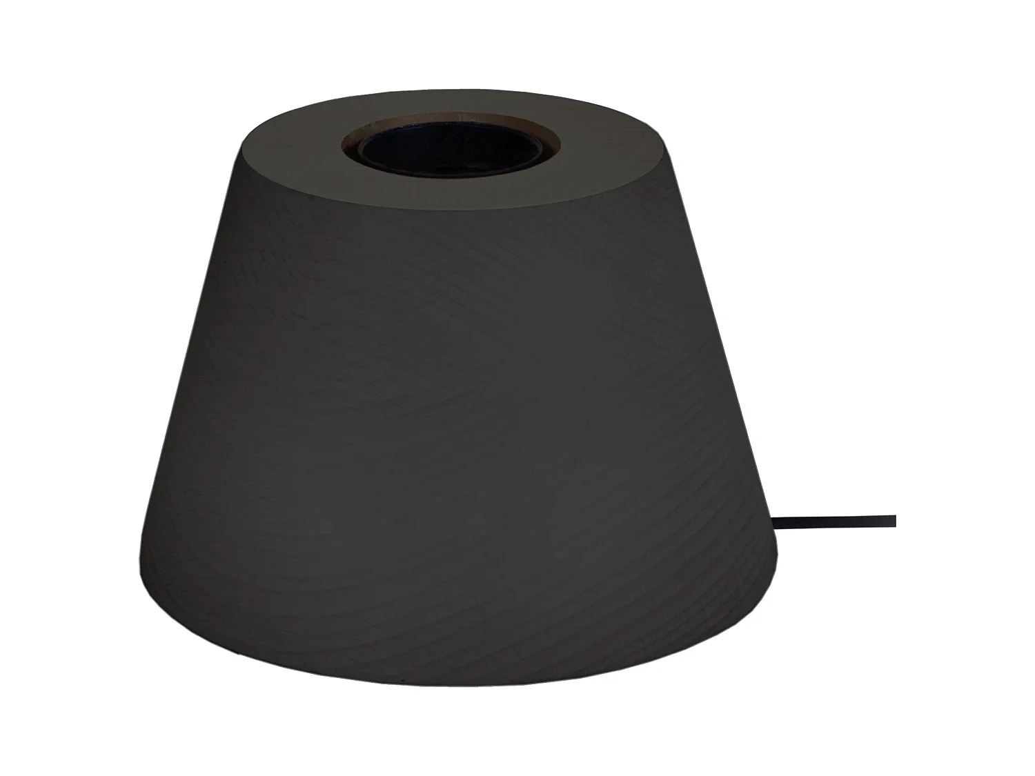 Lampe de Chevet TOSEL ,bois,Noir ,H7,5xD11xP11cm