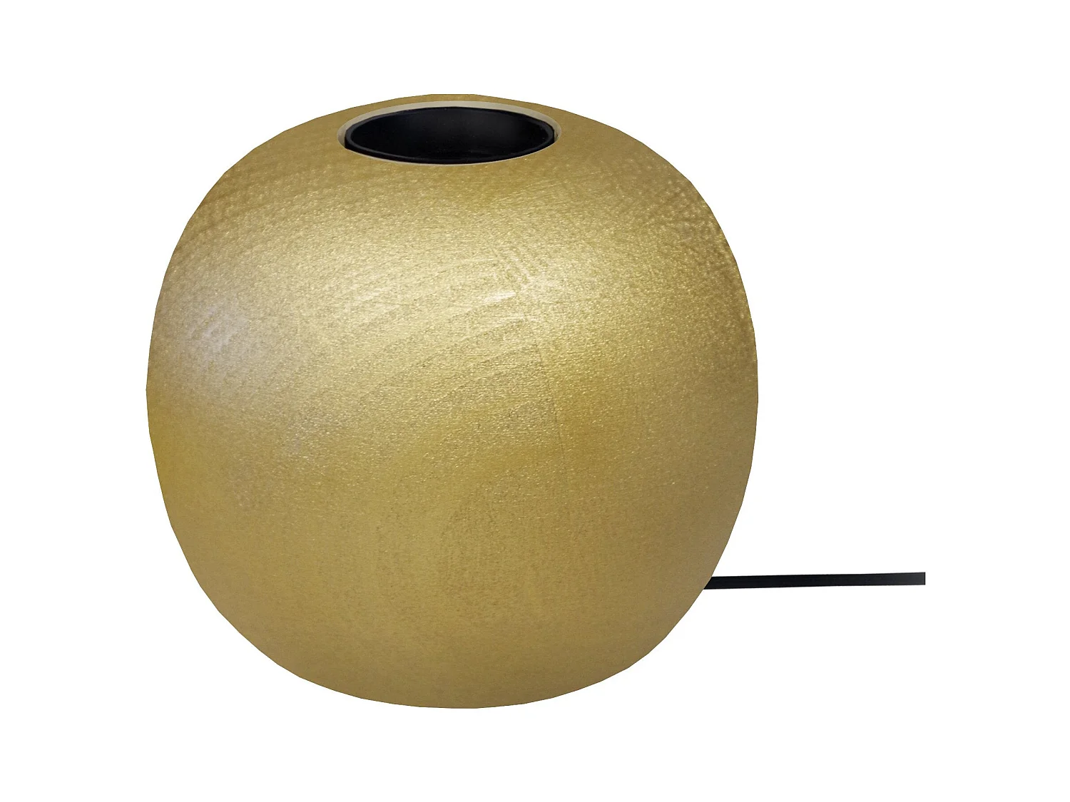 Lampe de Chevet TOSEL ,bois,Doré ,H10xD11xP11cm