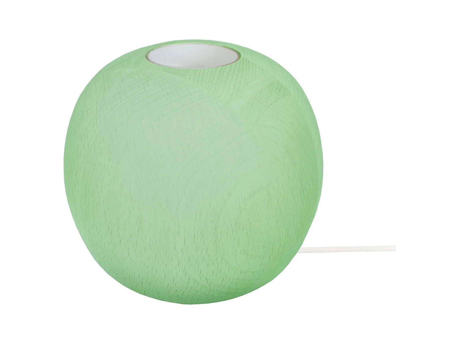 Lampe de Chevet TOSEL ,bois,Vert ,H10xD11xP11cm