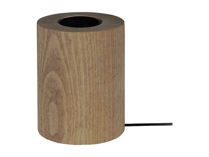 Lámpara de noche TOSEL ,madera,nogal,A10,5xD8xP8cm