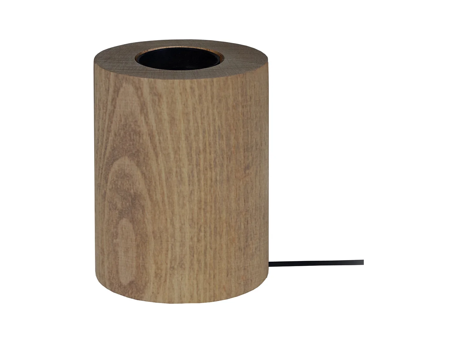 Lampe de Chevet TOSEL ,bois,foncé ,H10,5xD8xP8cm
