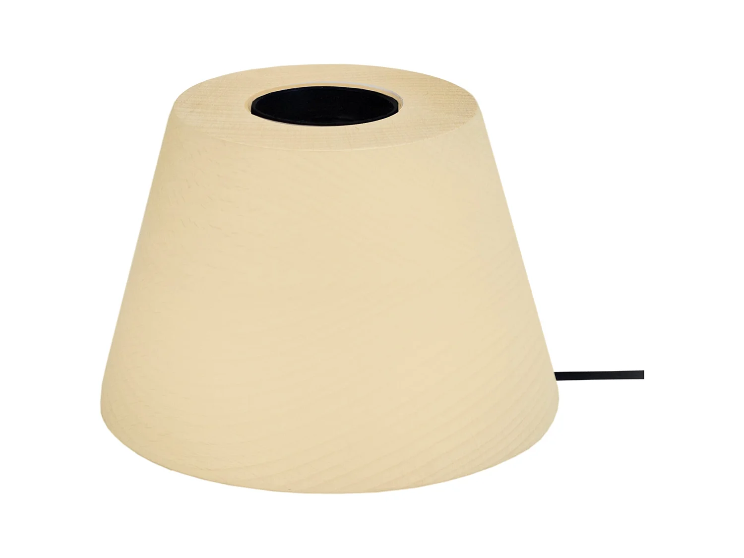 Lampe de Chevet TOSEL ,bois,Jaune ,H7,5xD11xP11cm