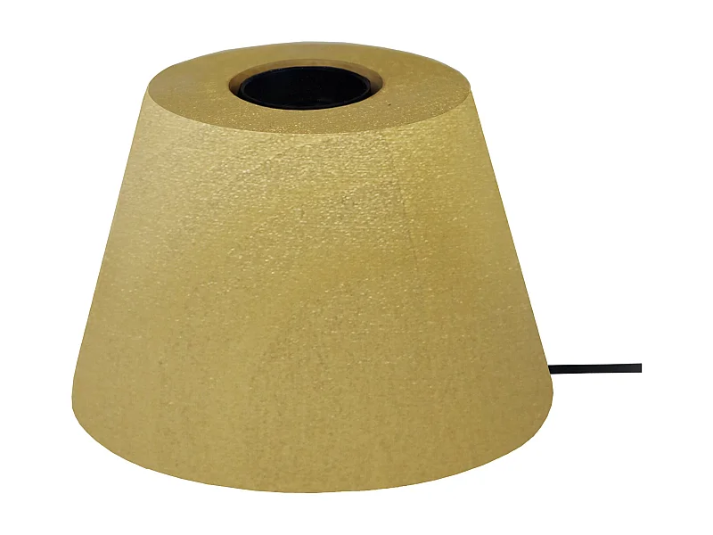 Lampe de Chevet TOSEL ,bois,Doré ,H7,5xD11xP11cm